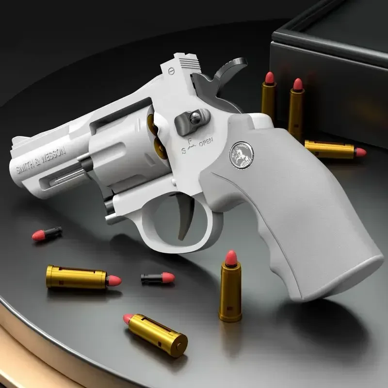 Kids Outdoor Easter Toys - Continuous Firing ZP5 357 Revolver Launcher