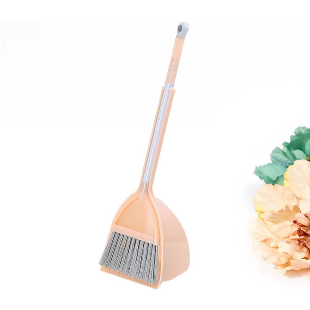 Kids Outdoor Broom - Children's Broom Set Mini Mop Orange