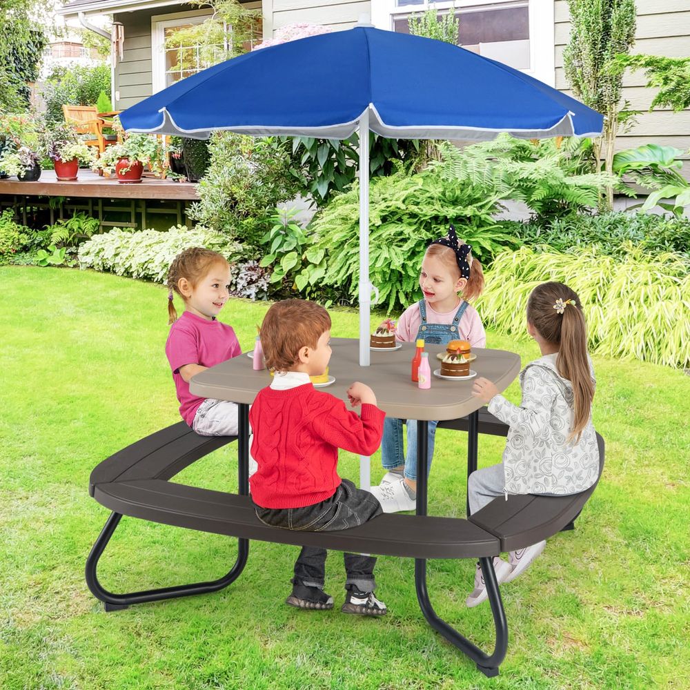 Kids Outdoor Foldable Chair - Kids Picnic Table, 8 Person Kids