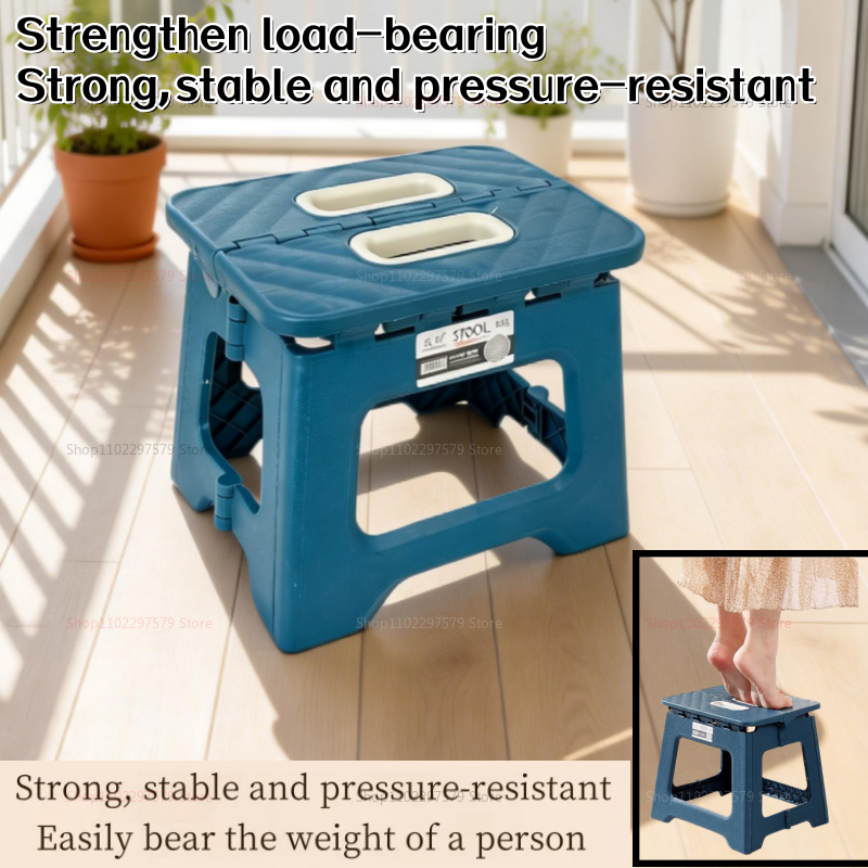 Kids Outdoor Foldable Chair - Outdoor Folding Stool Thickened Plastic Saddle