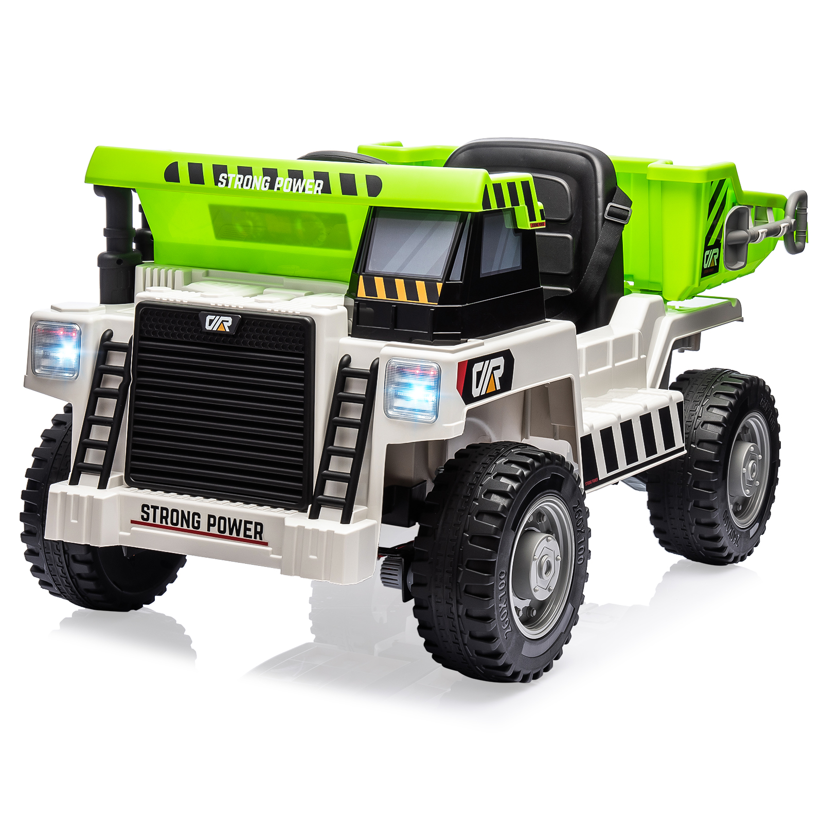 Kids Outdoor Dump Truck - 12V Kids Ride-on Dump Truck with