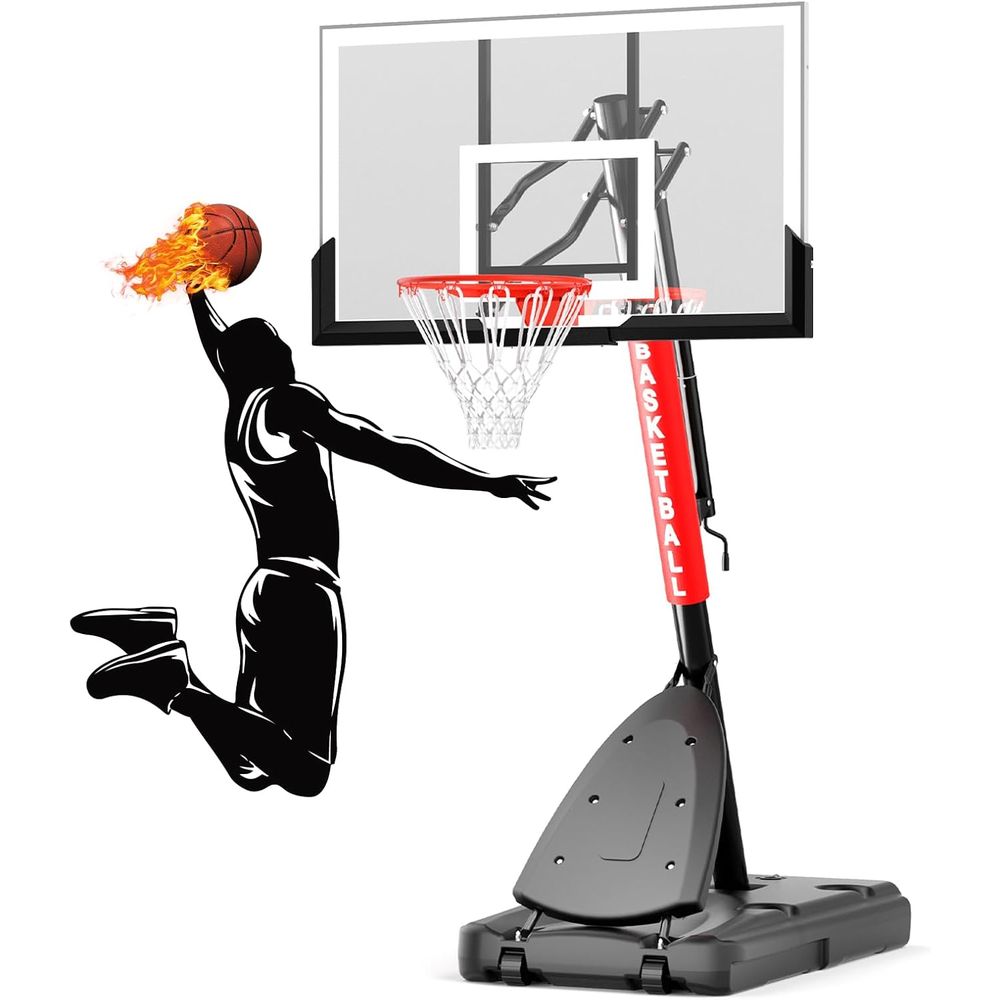 Kids Outdoor Basketball - Adjustable Height Basketball Hoop: 4.0-10ft Outdoor/Indoor