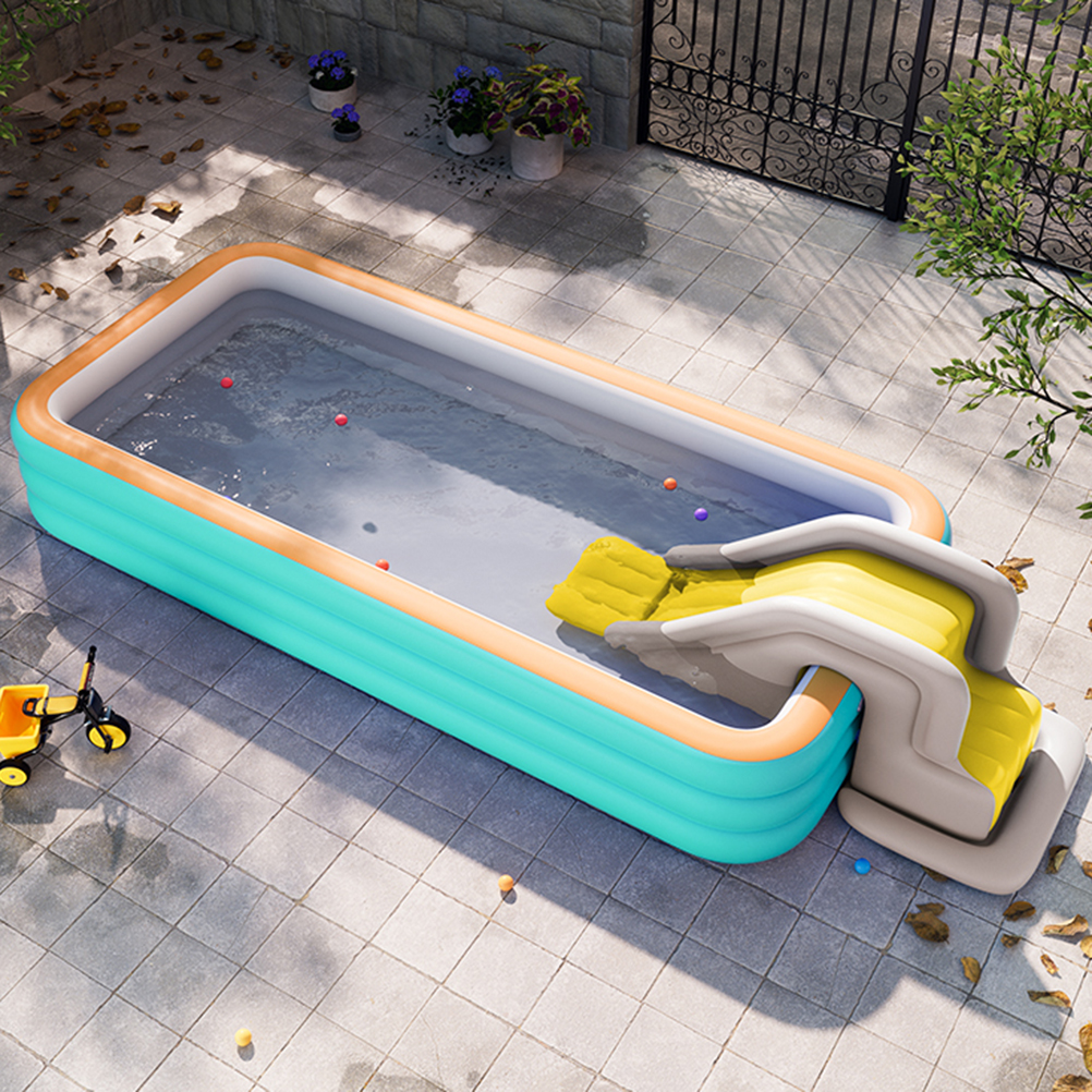 Inflatable Water Slide Compact - Kids Outdoor Playground recension och pris