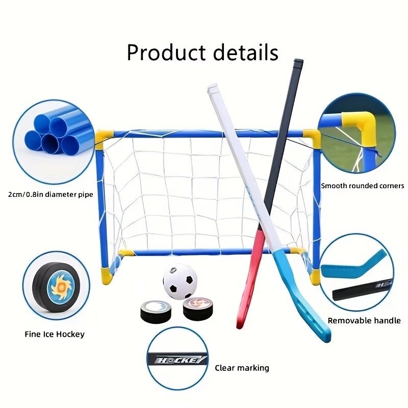 2 in 1 Kids Hockey & Soccer Go - Kids Outdoor Hockey Sticks recension och pris