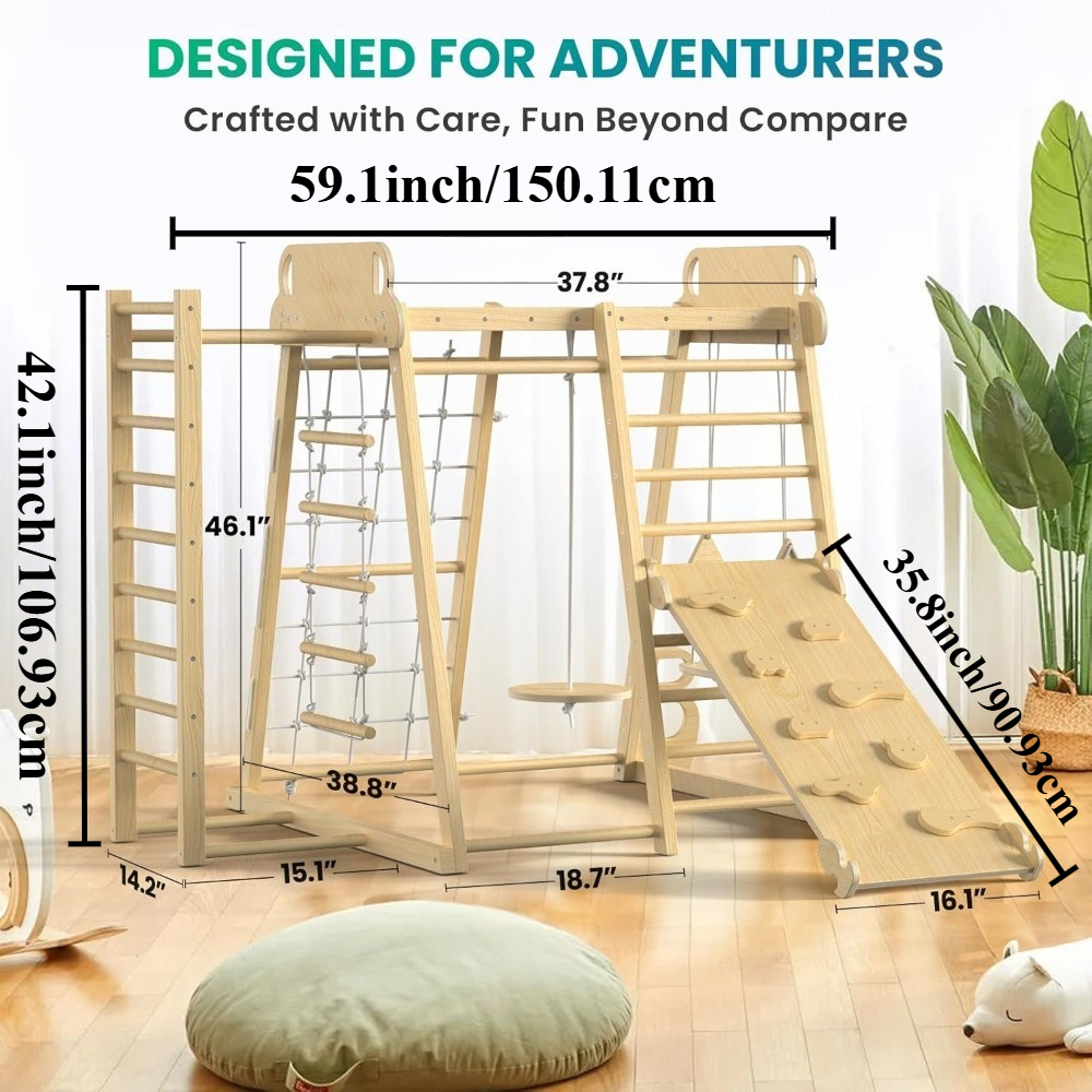 Indoor Jungle Gym 9-in-1 Playg - Outdoor Children'S Park recension och pris