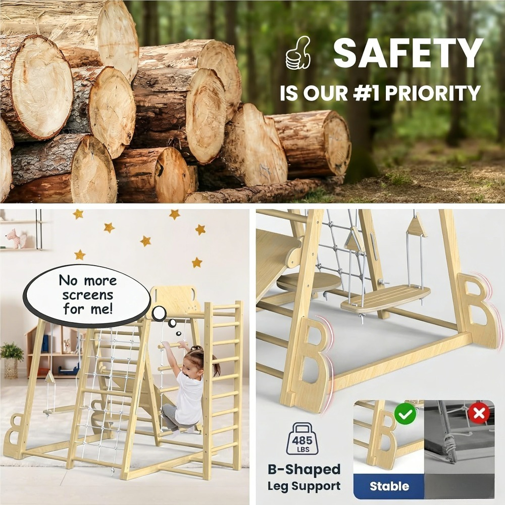 Indoor Jungle Gym 9-in-1 Playg - Outdoor Children'S Park recension och pris