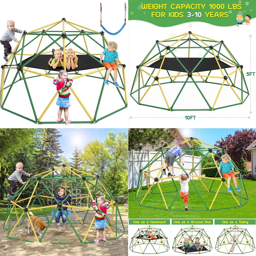 Climbing Dome, 10FT Dome Climb - Kids Outdoor Jungle Gym Dome recension och pris