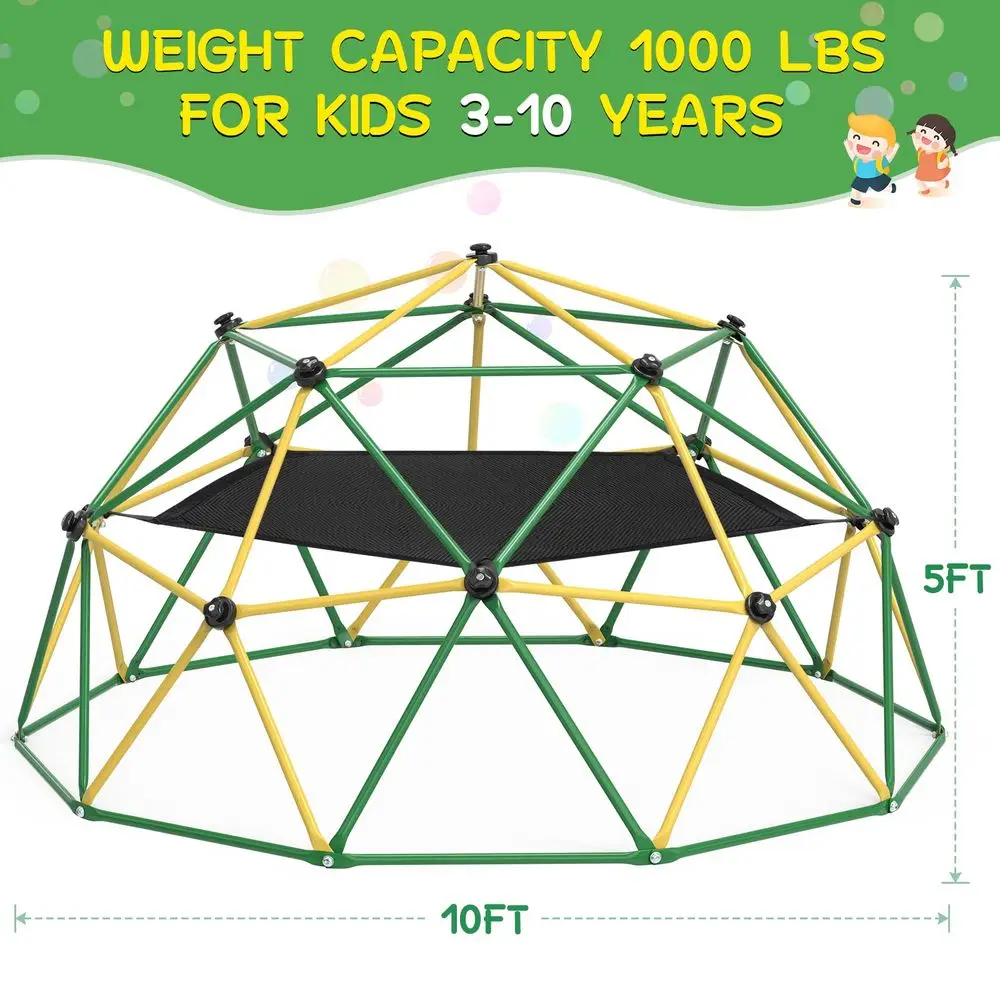 Climbing Dome, 10FT Dome Climb - Kids Outdoor Jungle Gym Dome recension och pris