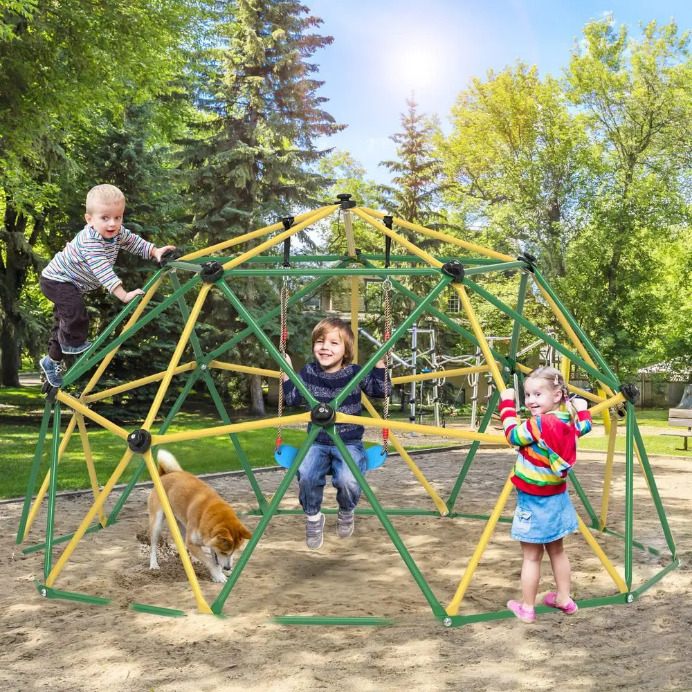 Climbing Dome, 10FT Dome Climb - Kids Outdoor Jungle Gym Dome recension och pris