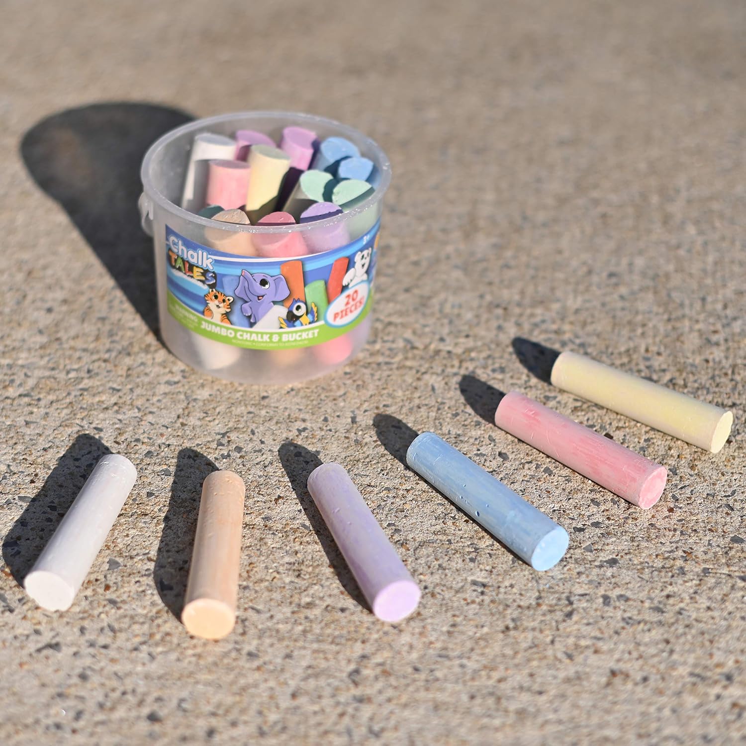Sidewalk Chalk Set for Kids wi - Kids Outdoor Chalkboard recension och pris