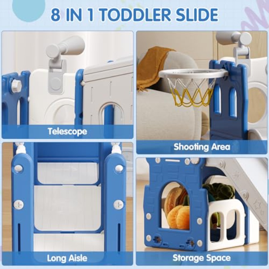 8 in 1 Toddler Slide Set Kid S - Kids Outdoor Playground recension och pris