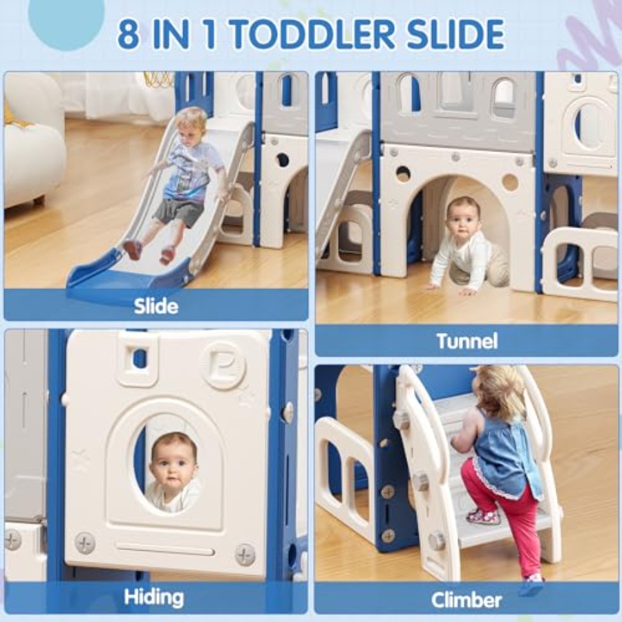 8 in 1 Toddler Slide Set Kid S - Kids Outdoor Playground recension och pris