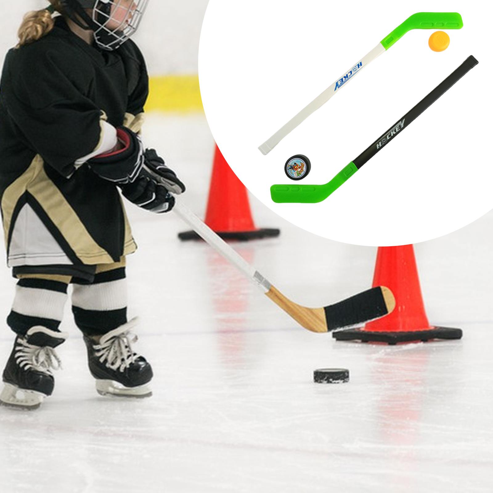 Kids Hockey Sticks and Ball Se - Kids Outdoor Hockey Sticks recension och pris