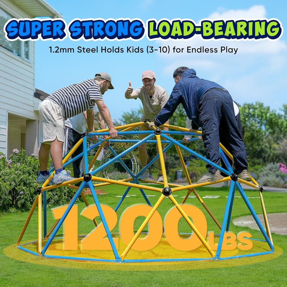 10T Climbing Dome with Hammock - Kids Outdoor Jungle Gym Dome recension och pris