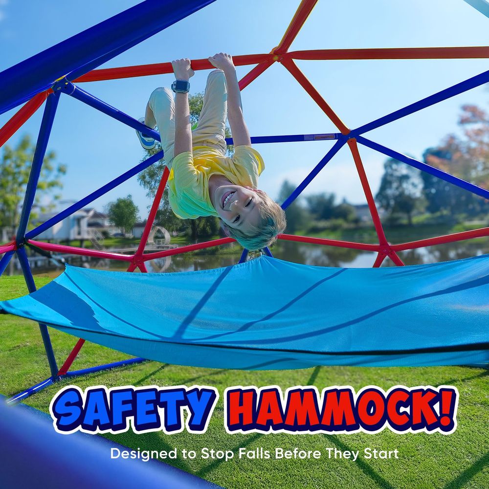 Climbing Dome with Hammock, Su - Kids Outdoor Jungle Gym Dome recension och pris