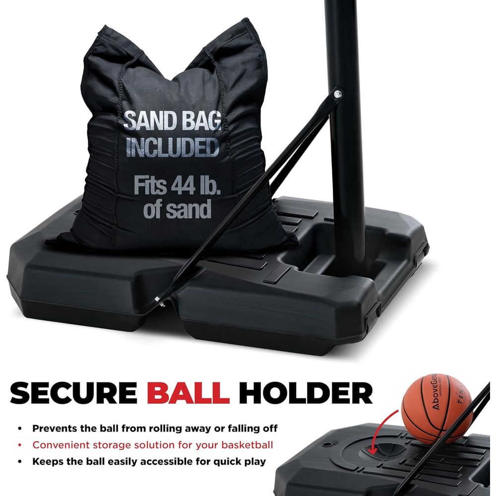 Adjustable 44 Shatterproof Bac - Kids Outdoor Basketball recension och pris