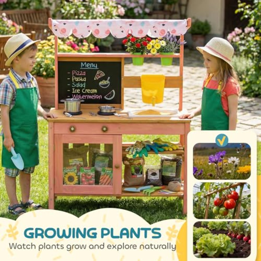 Outdoor kids mud kitchen for p - Kids Outdoor Chalkboard recension och pris