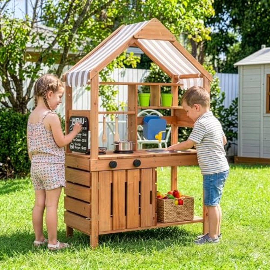 Outdoor mud kitchen for kids,  - Kids Outdoor Chalkboard recension och pris