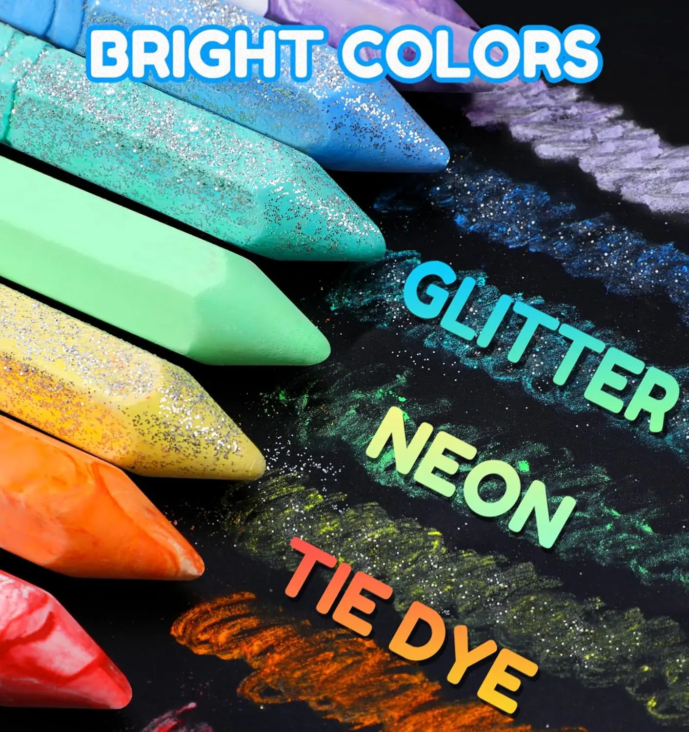 36 Pcs Washable Sidewalk Chalk - Kids Outdoor Chalkboard recension och pris