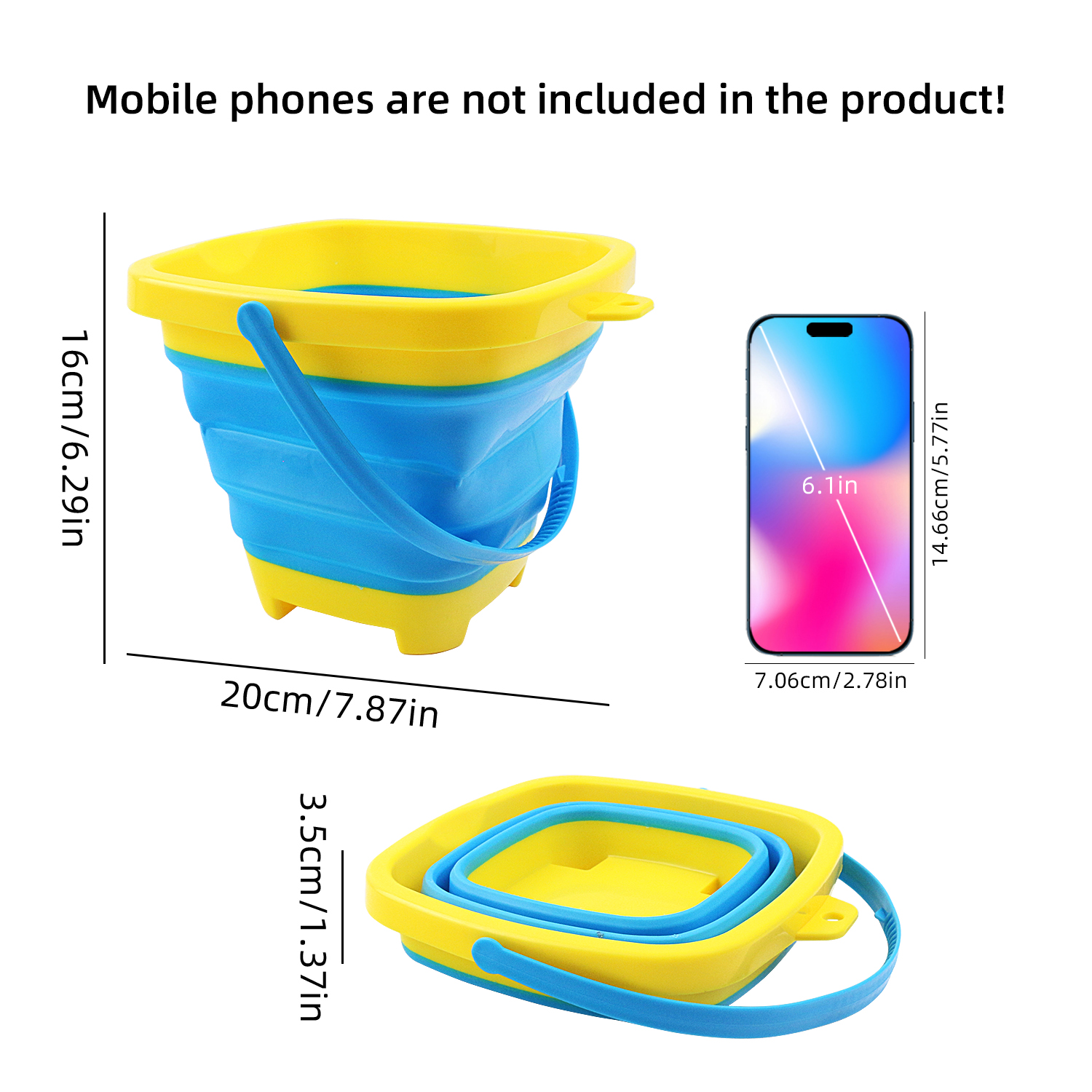Foldable Silicone Bucket Beach - Kids Outdoor Tunnel recension och pris