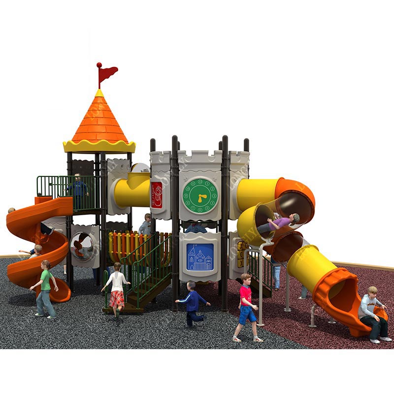 Castle Style Kids Slide for Ou - Kids Outdoor Playground recension och pris