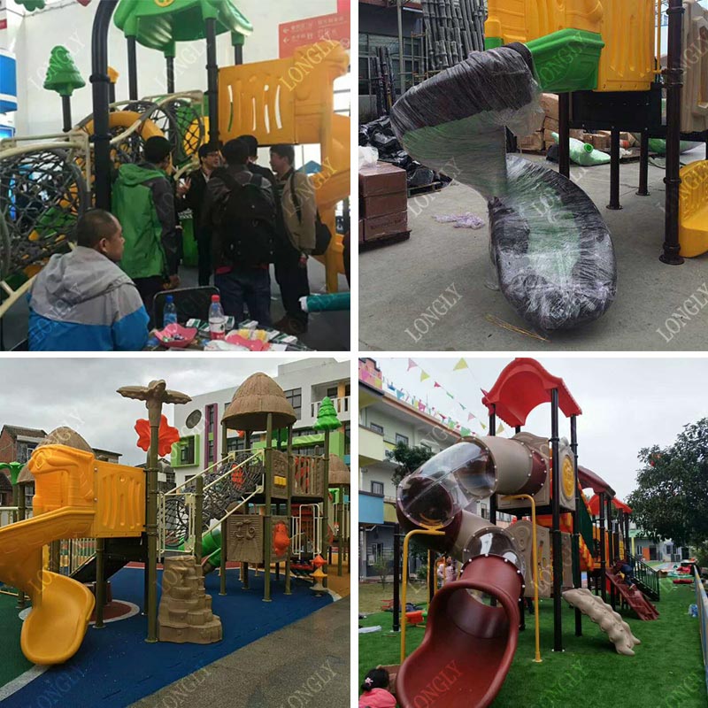 Castle Style Kids Slide for Ou - Kids Outdoor Playground recension och pris