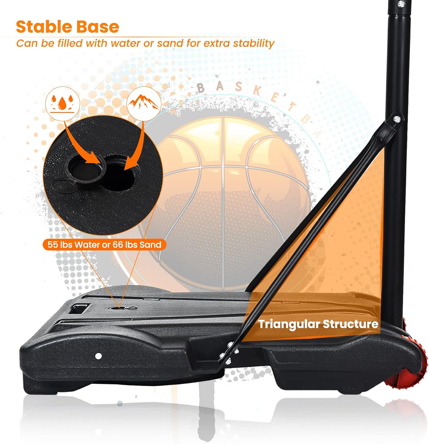 Portable Basketball Hoop with  - Kids Outdoor Basketball recension och pris