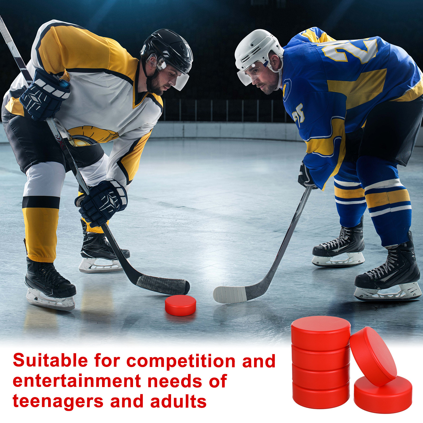 6Pcs Foam Ice Hockey Pucks Lig - Kids Outdoor Hockey Sticks recension och pris
