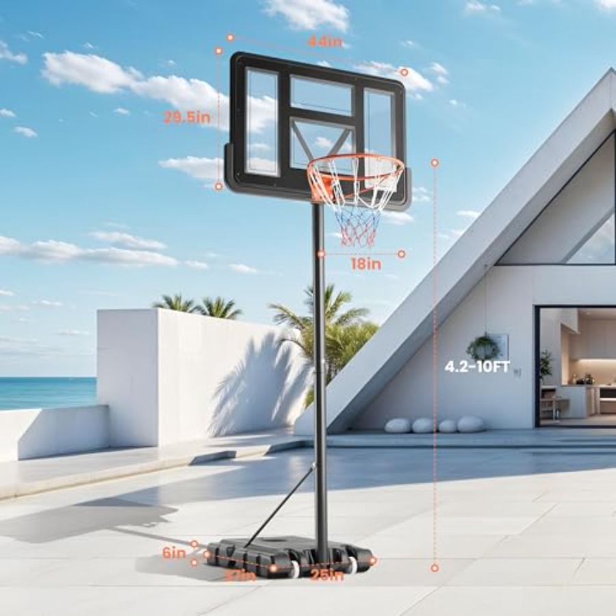 Outdoor adjustable basketball  - Kids Outdoor Basketball recension och pris