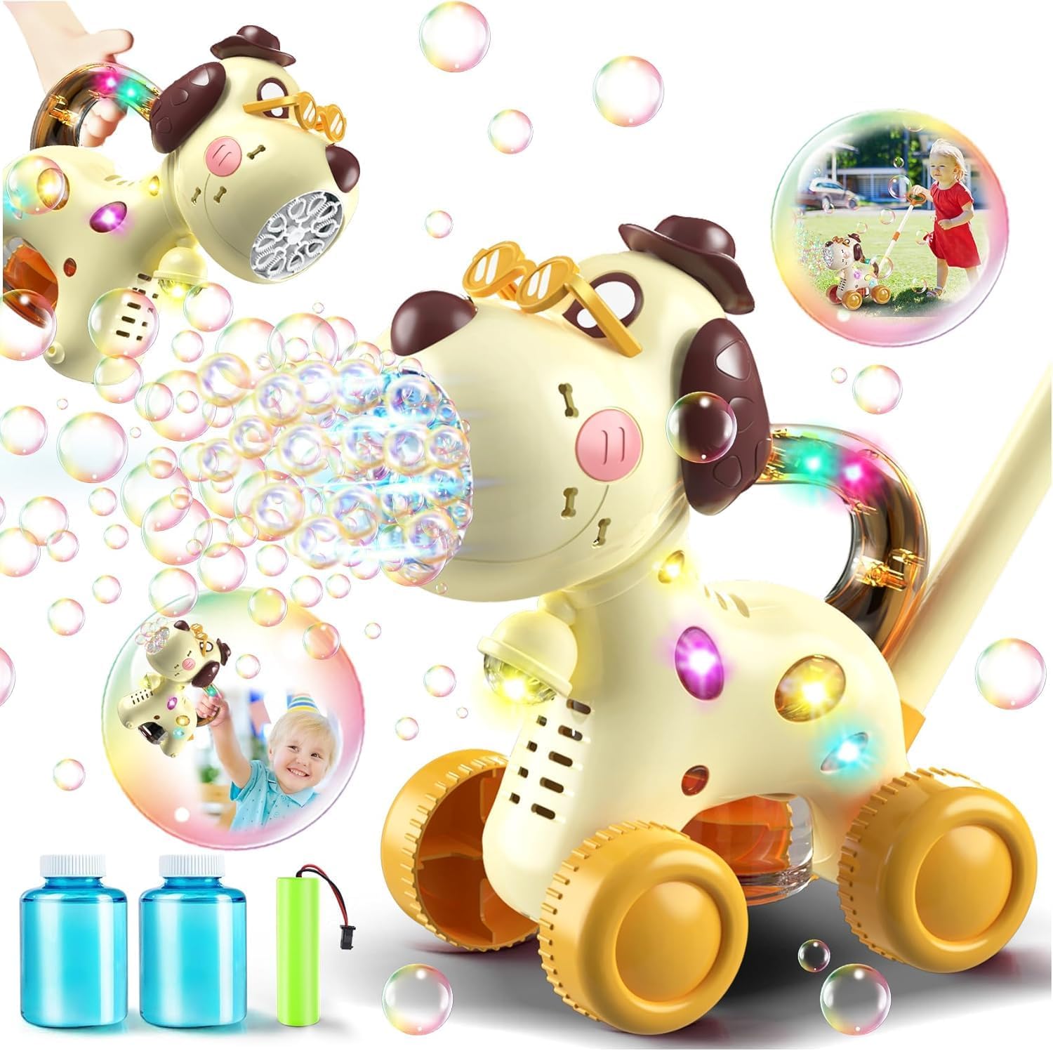 Bubble Machine for Toddlers 1- - Kids Outdoor Easter Toys recension och pris