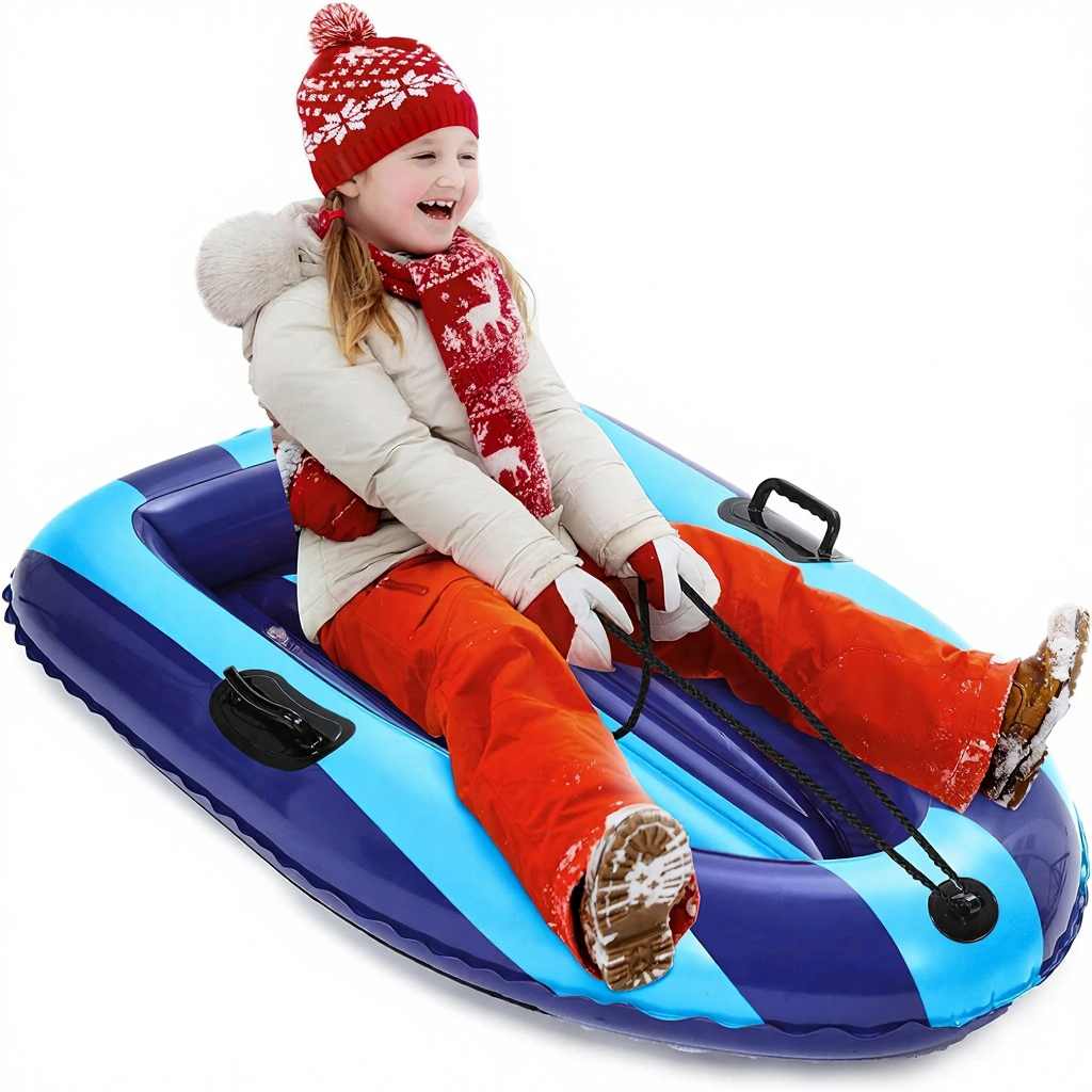 QPAU Inflatable PVC Snow Sled  - Kids Outdoor Toys recension och pris