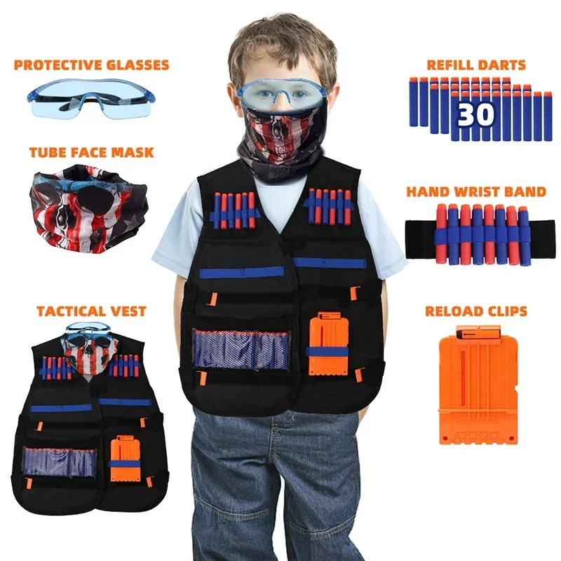 NEW Kids Tactical Vest Suit Ki - Kids Outdoor Easter Toys recension och pris