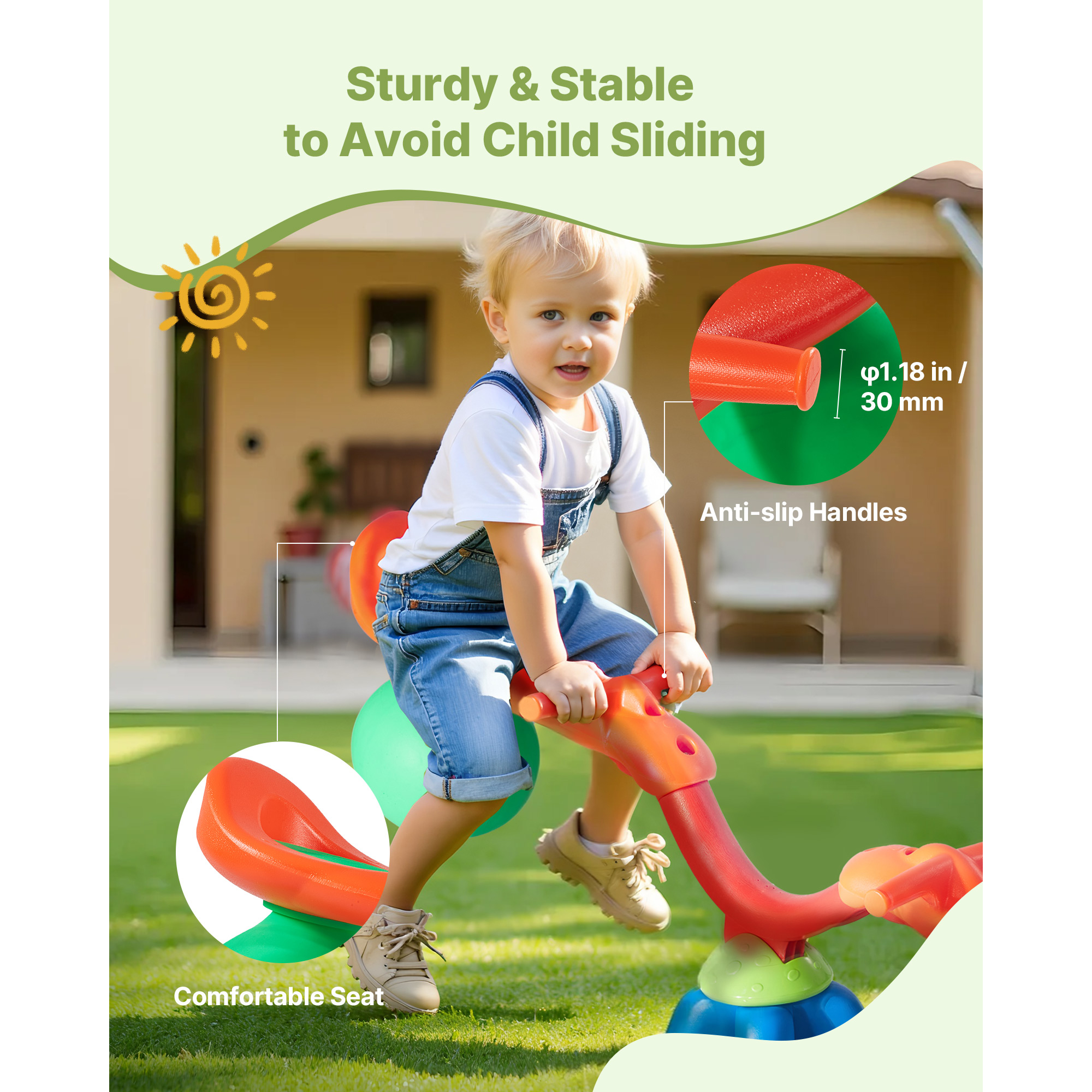 SucceBuy Kids Seesaw 55Lbs per - Kids Outdoor Playground recension och pris