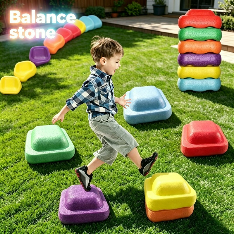 1/3PCS Rainbow Balance Steppin - Stepping Stone Foam recension och pris