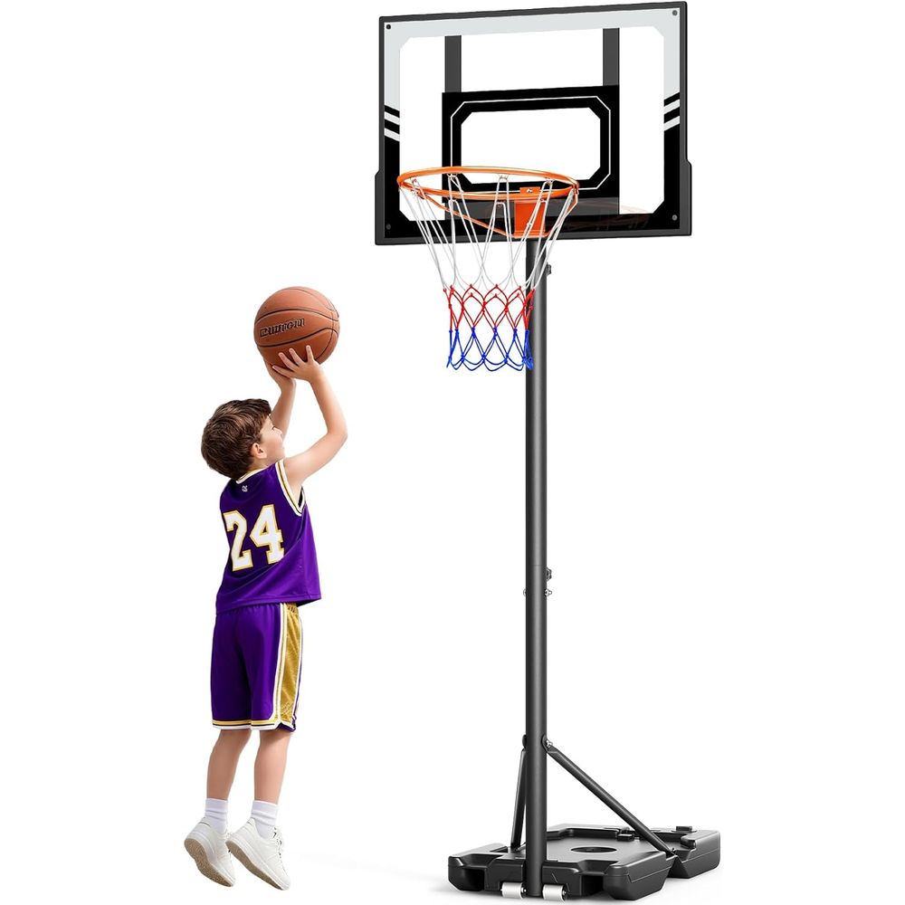 Portable Adjustable Height Bas - Kids Outdoor Basketball recension och pris