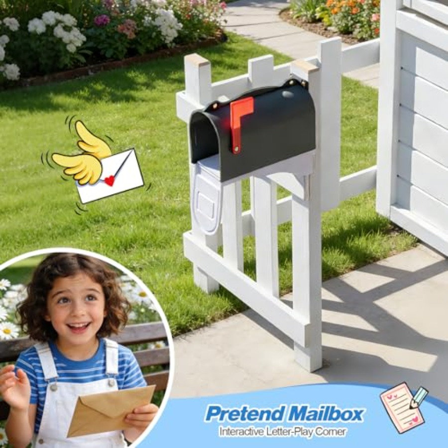 Outdoor playhouse for kids 3-1 - Kids Outdoor Chalkboard recension och pris