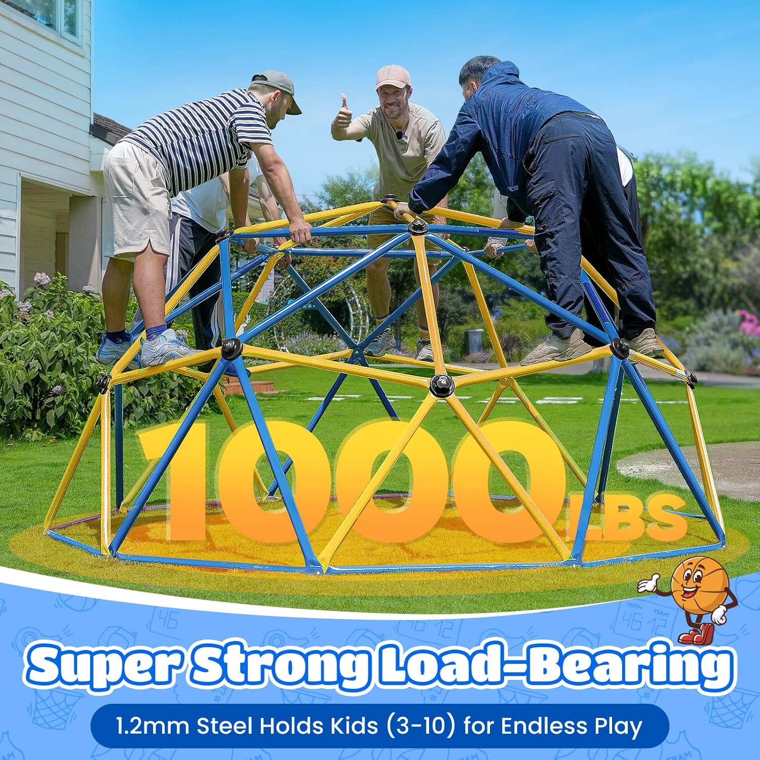 Zupapa 10FT Climbing Dome, Out - Kids Outdoor Jungle Gym Dome recension och pris