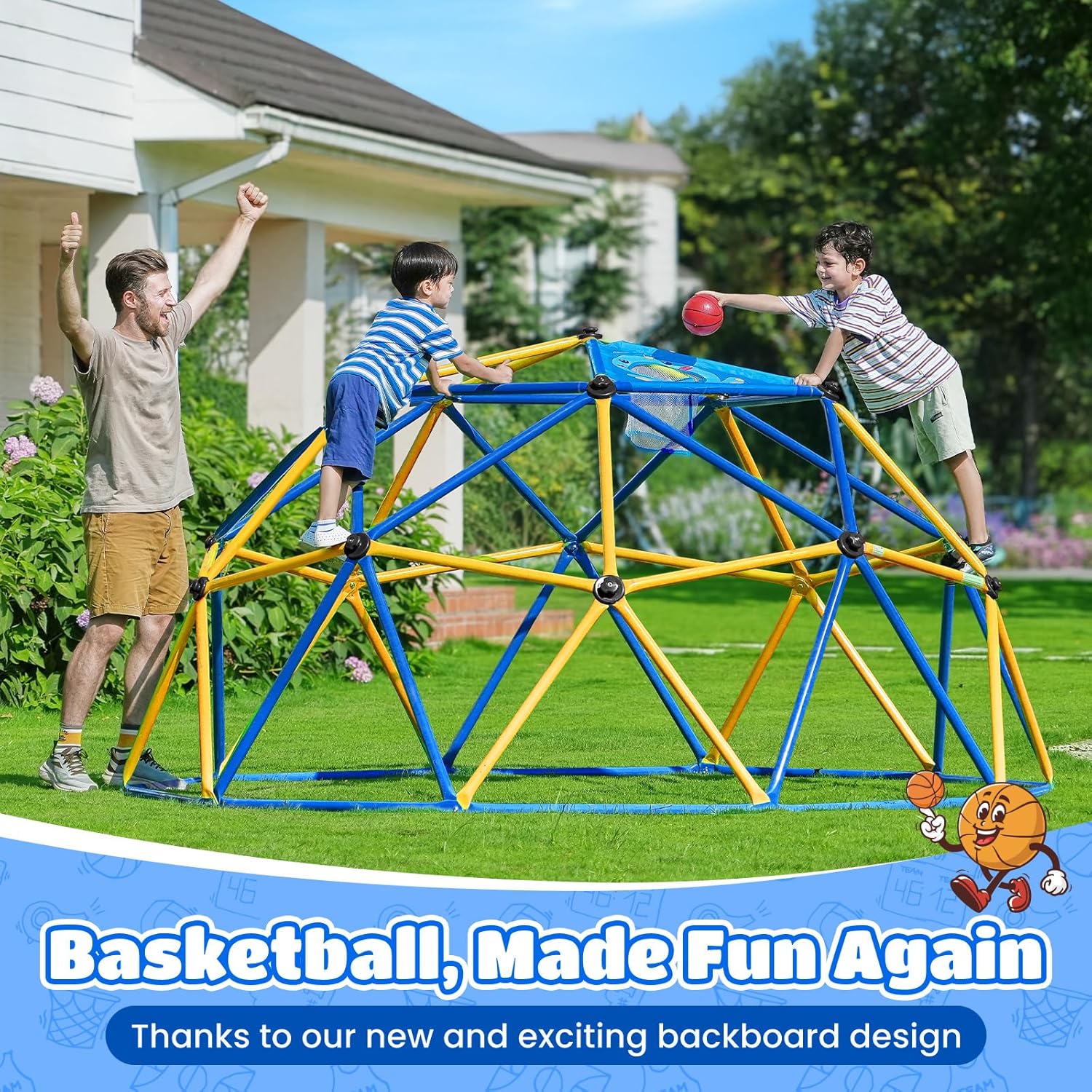 Zupapa 10FT Climbing Dome, Out - Kids Outdoor Jungle Gym Dome recension och pris
