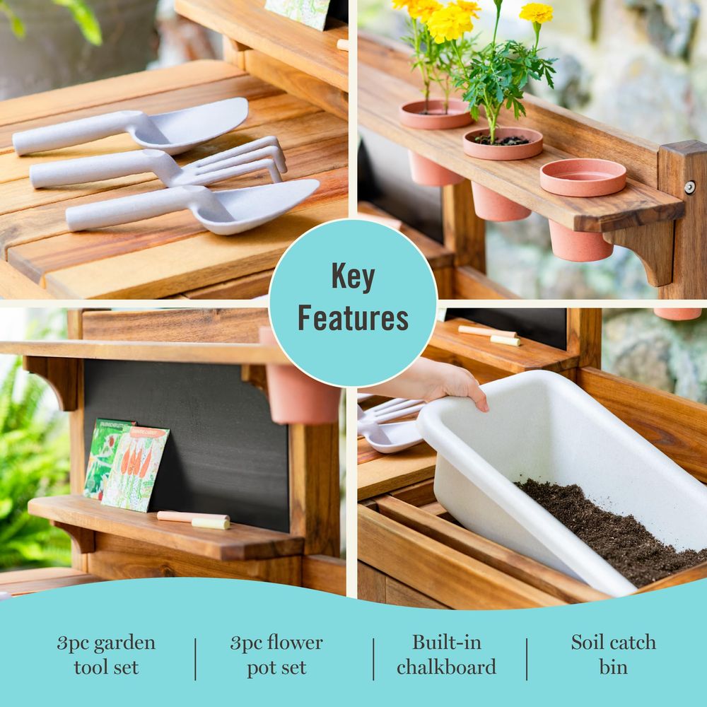 Kids Outdoor Potting Bench Woo - Kids Outdoor Chalkboard recension och pris