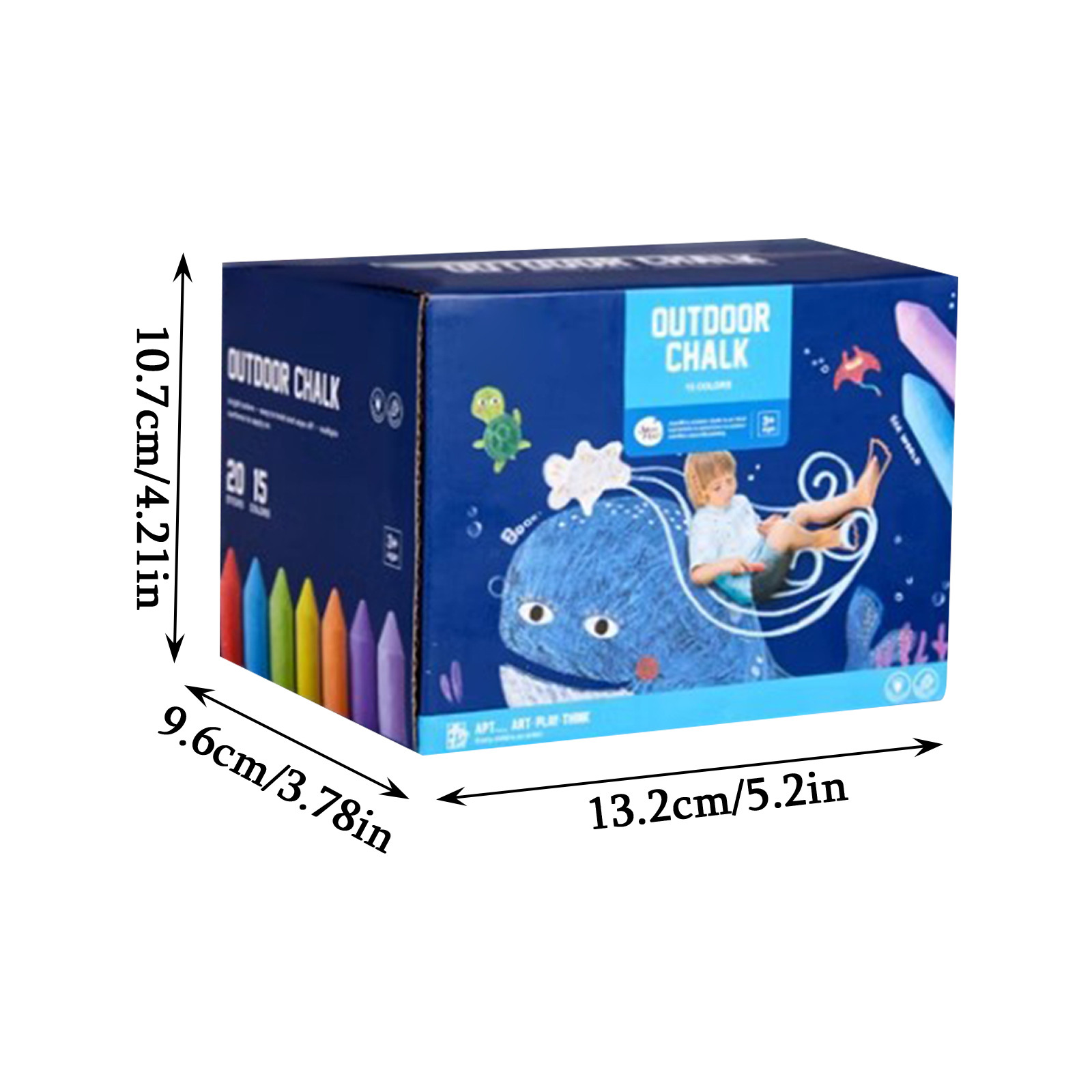 Washable Jumbo Sidewalk Colors - Kids Outdoor Chalkboard recension och pris