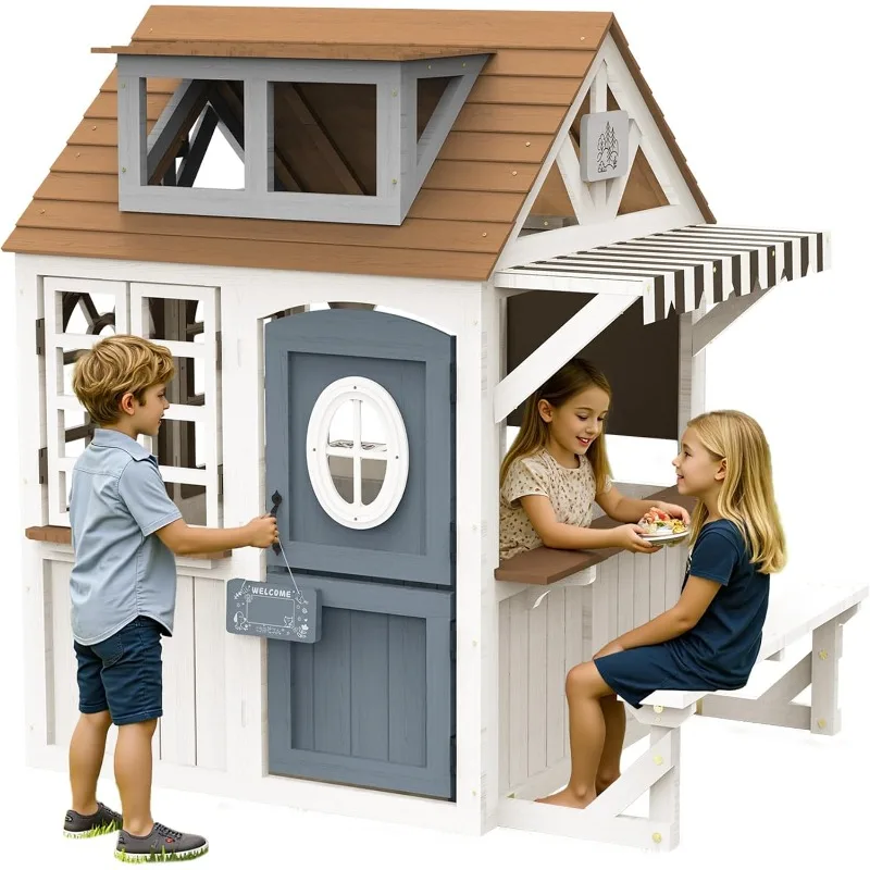 Albott Kids Outdoor Wooden Pla - Kids Outdoor Chalkboard recension och pris