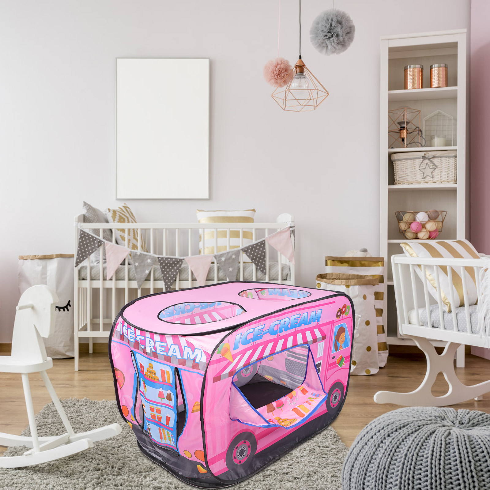 Ice Cream Foldable Tent for Ki - Kids Outdoor Tunnel recension och pris