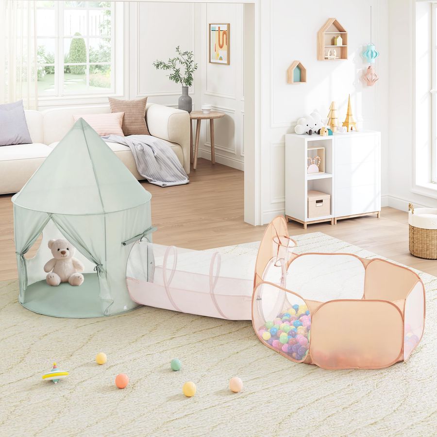 Kids Play Tent with Tunnel, 3  - Kids Outdoor Tunnel recension och pris