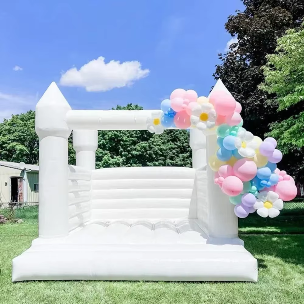 White Inflatable Bounce House  - Kids Outdoor Toys recension och pris