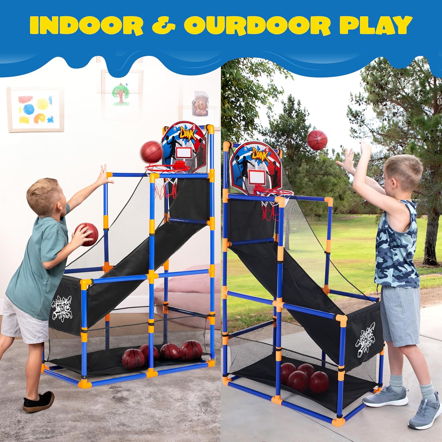Arcade Basketball Game Set wit - Kids Outdoor Basketball recension och pris