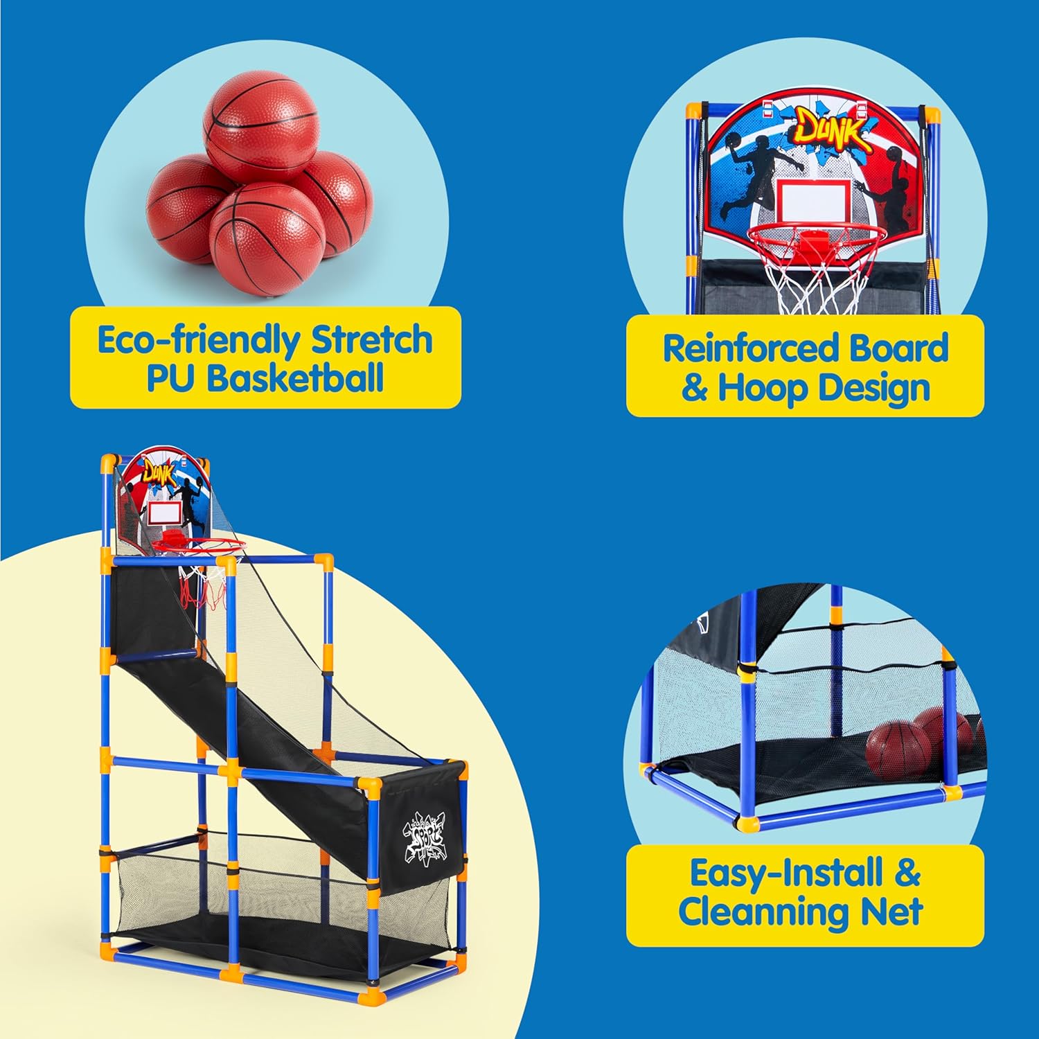Arcade Basketball Game Set wit - Kids Outdoor Basketball recension och pris
