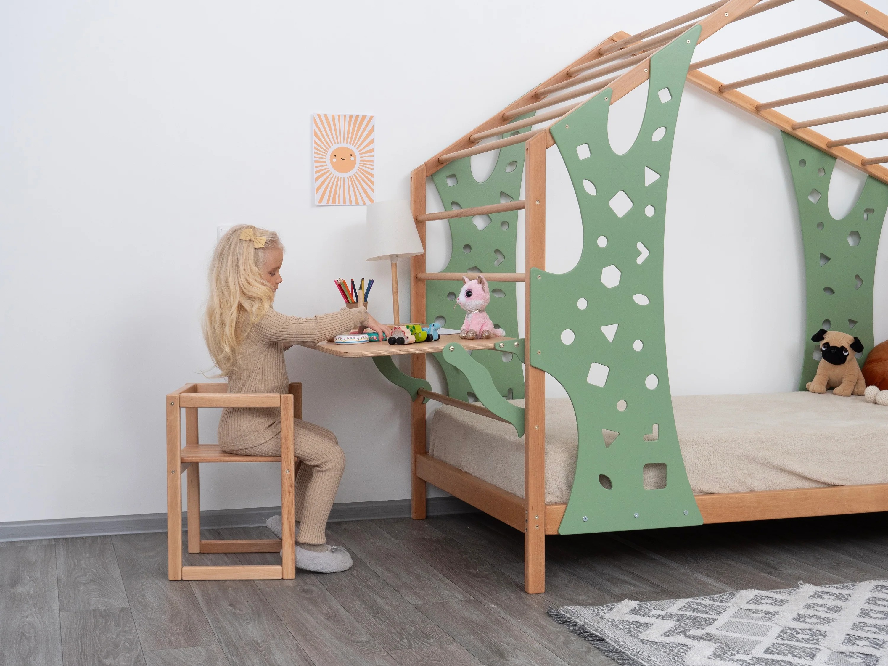 *Montessori Toddler Bed Twin B - Kids Outdoor Gym recension och pris
