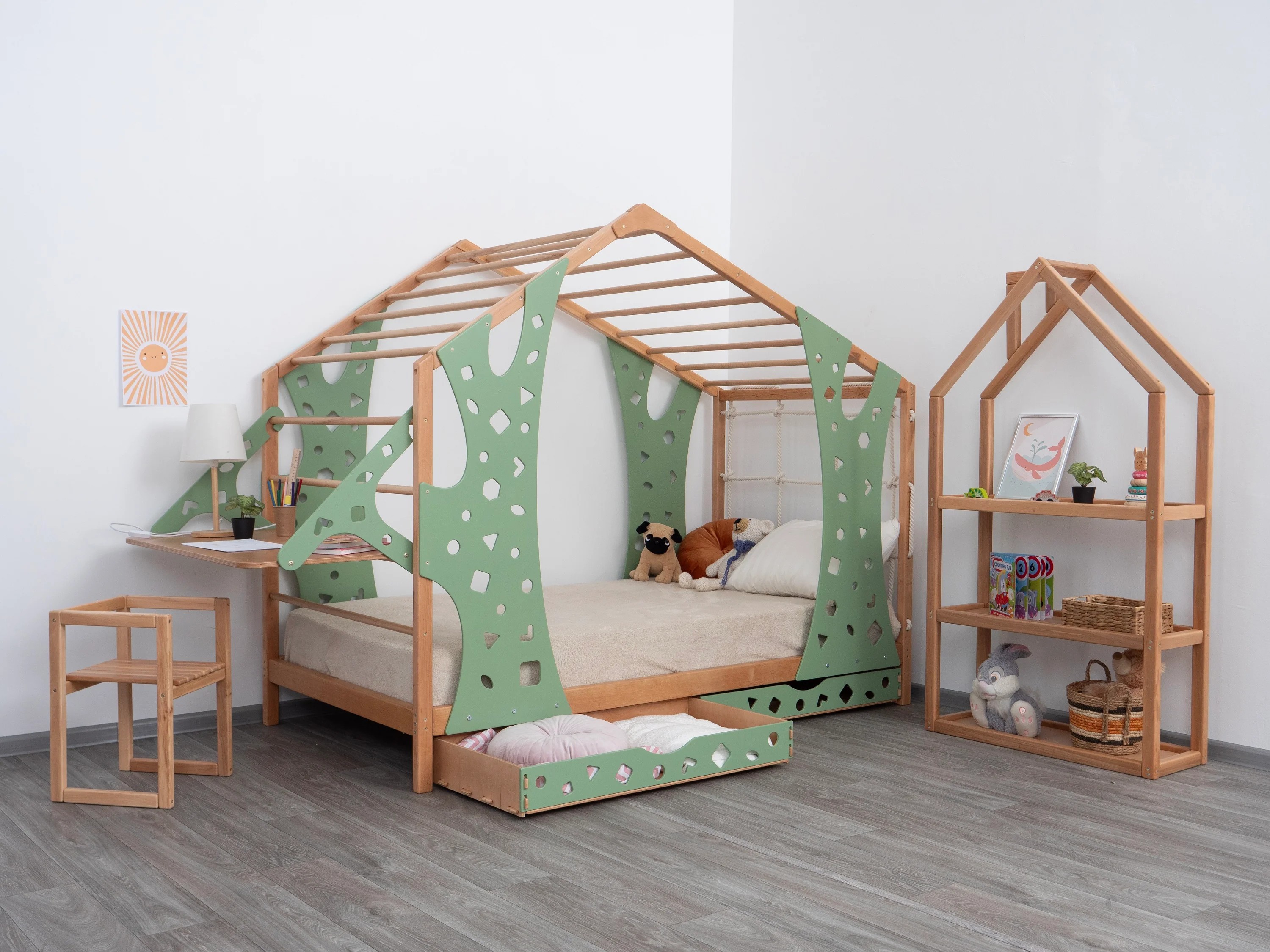 *Montessori Toddler Bed Twin B - Kids Outdoor Gym recension och pris