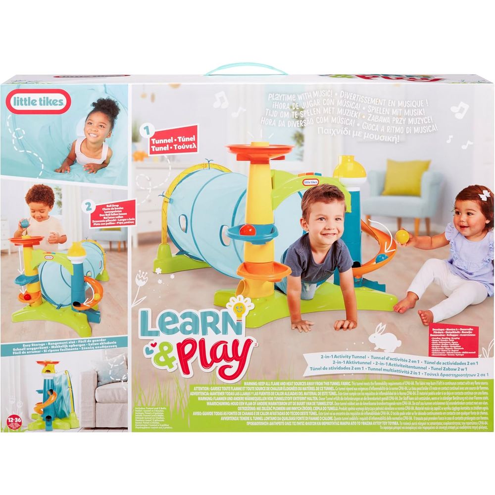 Dual-Purpose Play Tunnel for K - Kids Outdoor Tunnel recension och pris