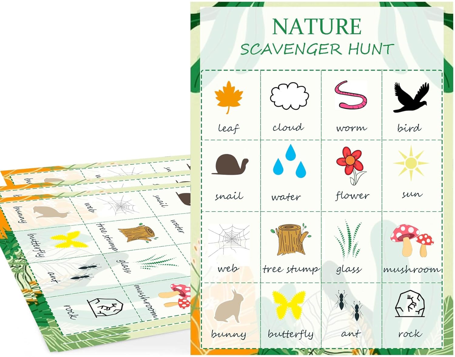Nature Scavenger Hunt Cards Na - Kids Outdoor Nature Scavenger Hunt recension och pris